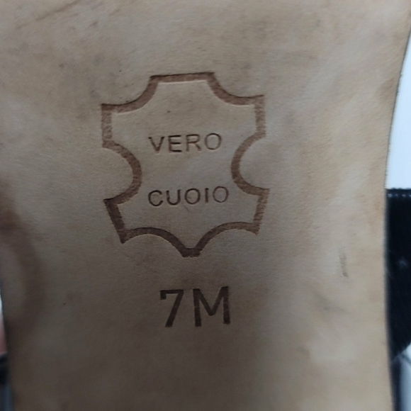 Michael Kors Size 7 M Patent Leather Heeled Sandals D'Orsay Open Toes Black The - Picture 4 of 6